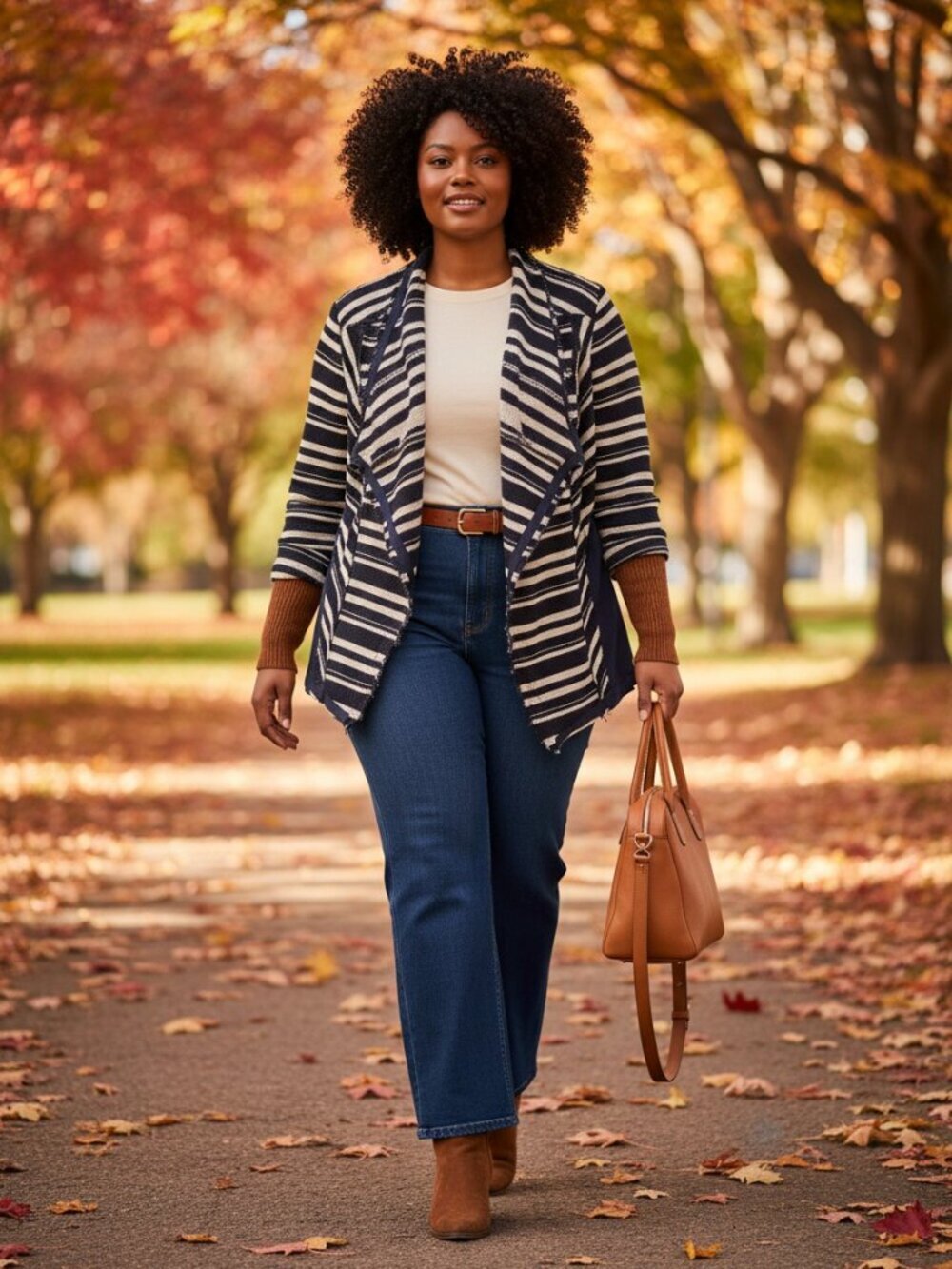 Lane Bryant Navy and Cream Stripe Cardigan Jacket Blazer, NWT, 16
